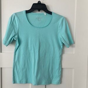Chico's Light Blue Short Sleeve Top
